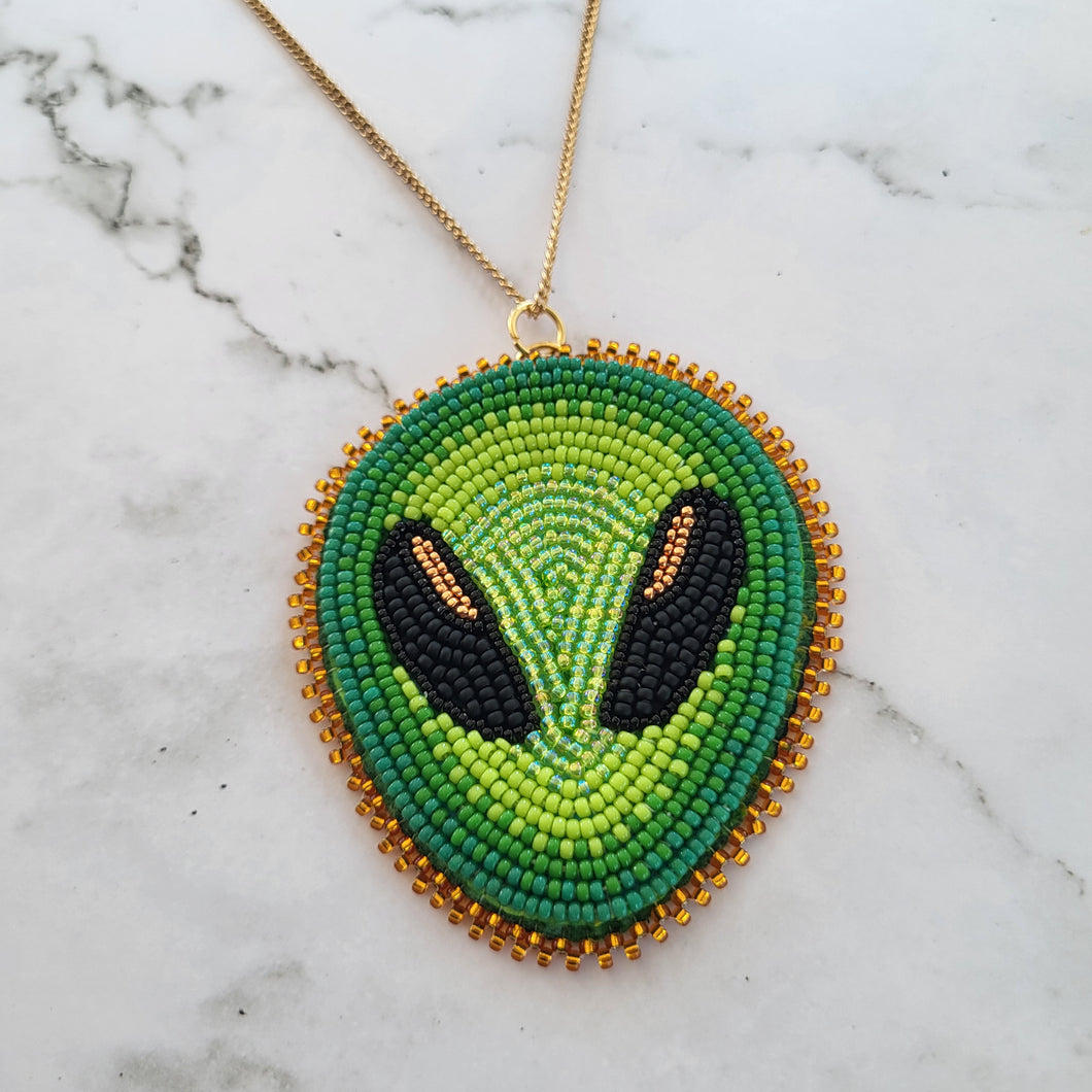 Alien Pendant Necklace