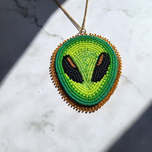 Load image into Gallery viewer, Alien Pendant Necklace
