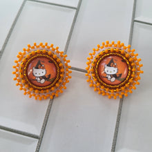 Load image into Gallery viewer, HK Halloween Beaded Earrings
