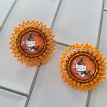 Load image into Gallery viewer, HK Halloween Beaded Earrings
