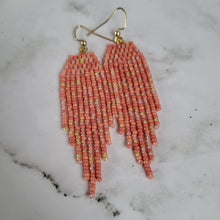 Load image into Gallery viewer, Bead Soup Brickstitch Beaded Earrings Pink
