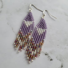 Load image into Gallery viewer, Purple Galaxy Beaded Fringe
