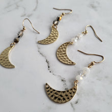 Load image into Gallery viewer, Moon Charm Earrings
