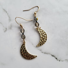 Load image into Gallery viewer, Moon Charm Earrings
