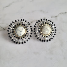 Load image into Gallery viewer, Mini Beaded Studs Black
