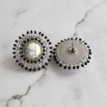 Load image into Gallery viewer, Mini Beaded Studs Black
