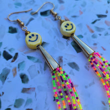 Load image into Gallery viewer, NEON Sprinkles Beadcone Dangle Earrings
