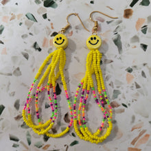 Load image into Gallery viewer, NEON Sunshine Beaded Dangles
