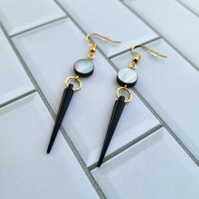 Load image into Gallery viewer, Shell and Spike Dangle Earrings
