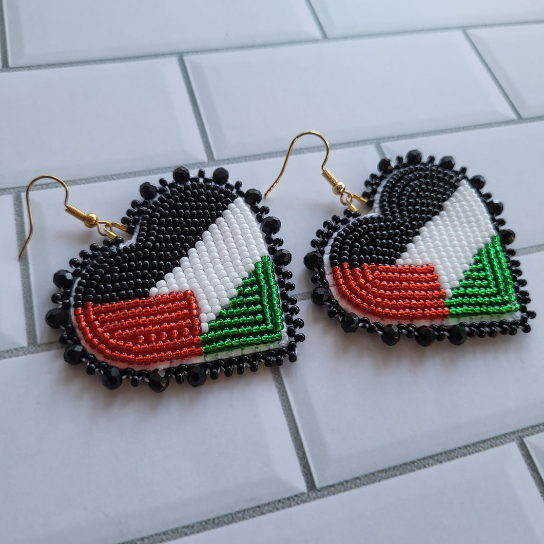 Pre-order Pal Hearts Beaded Earrings