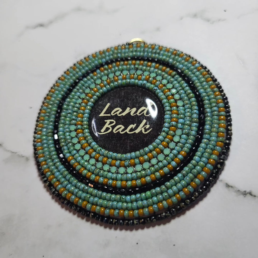 Landback Beaded Pendant