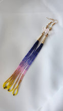 Load image into Gallery viewer, Summer Sunset Beadcone Dangles Earrings 8"
