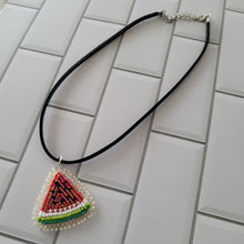 Load image into Gallery viewer, Pre-order Beaded Watermelon Choker Necklace or Pin
