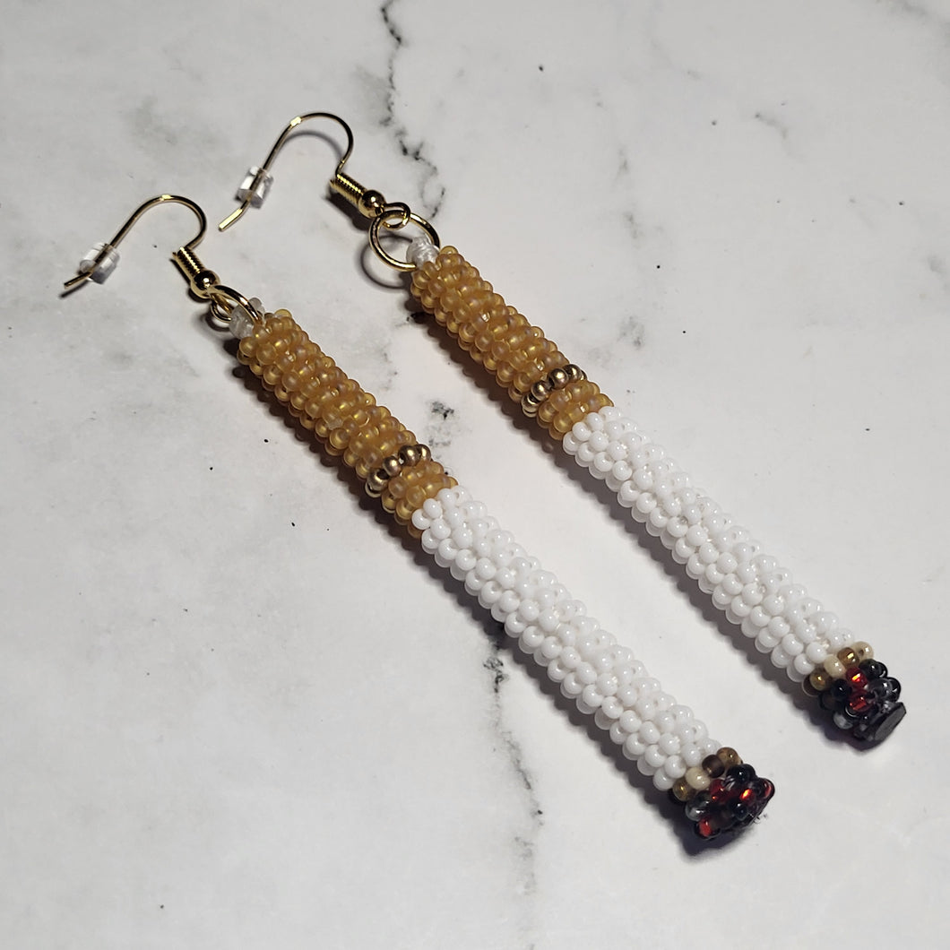 Beaded Smokes Earrings