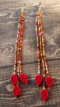 Load image into Gallery viewer, Autumn Leave Dangle Earrings
