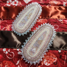 Load image into Gallery viewer, Pale Pink Beaded Earrings
