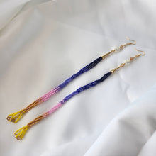 Load image into Gallery viewer, Summer Sunset Beadcone Dangle Earrings 10"
