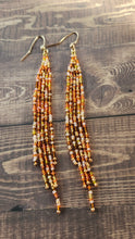 Load image into Gallery viewer, Autumn Brickstitch Earrings
