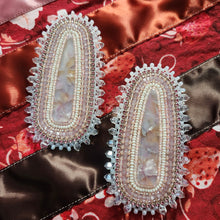 Load image into Gallery viewer, Pale Pink Beaded Earrings
