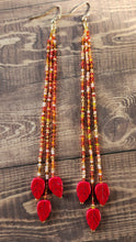 Load image into Gallery viewer, Autumn Leave Dangle Earrings
